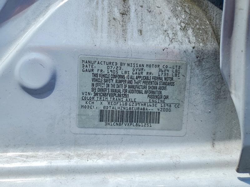 2023 NISSAN VERSA SR SR 13