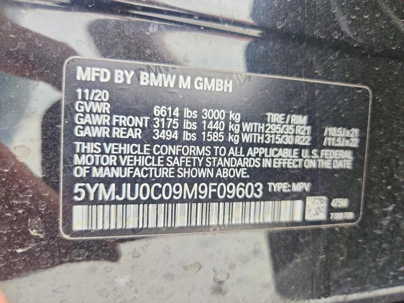 2021 BMW X5 M 14