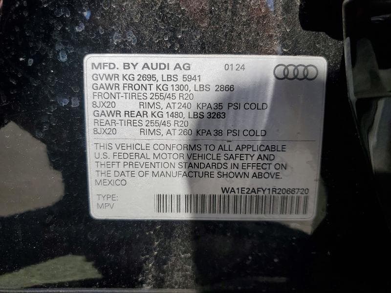 2024 AUDI Q5 E PREMIUM PLUS 55 12