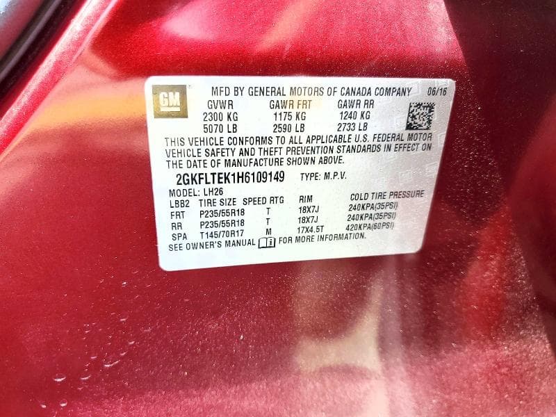 2017 GMC TERRAIN SLE 13