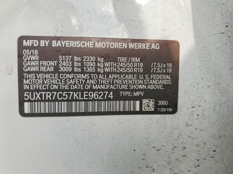 2019 BMW X3 SDRIVE30I 13