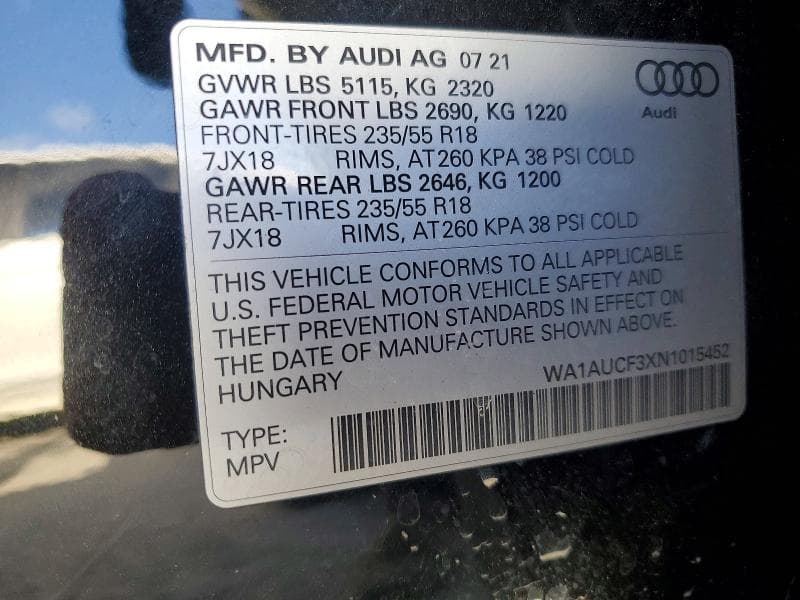 2022 AUDI Q3 PREMIUM 40 13