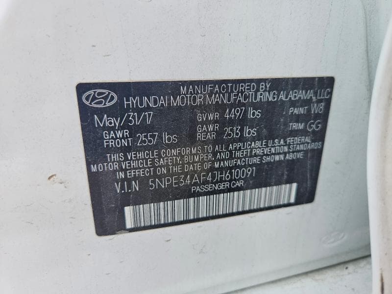 2018 HYUNDAI SONATA SEL 12
