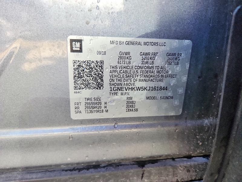 2019 CHEVROLET TRAVERSE LT 12