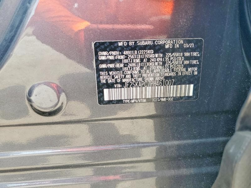 2023 SUBARU FORESTER LIMITED 13