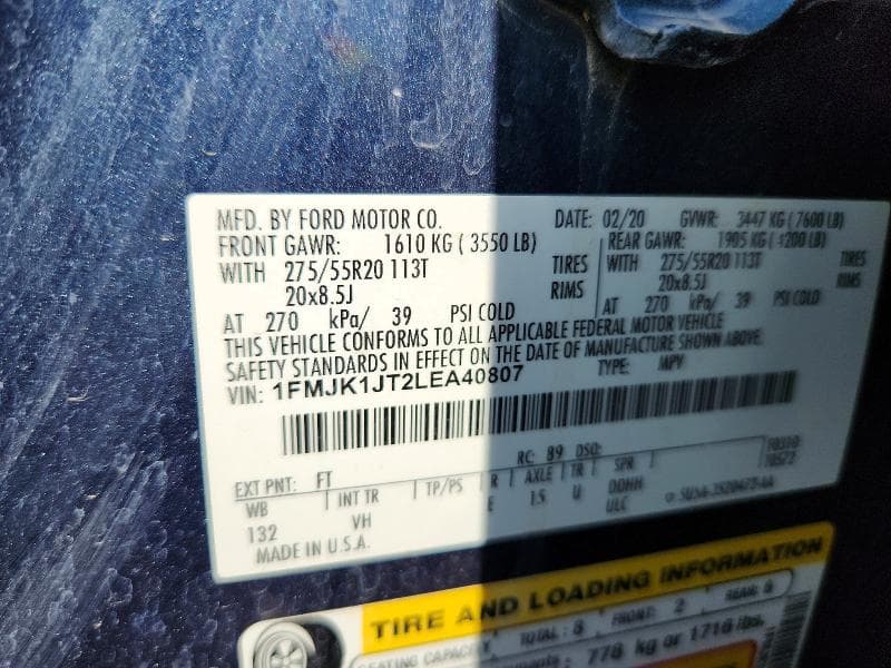 2020 FORD EXPEDITION MAX XLT 13
