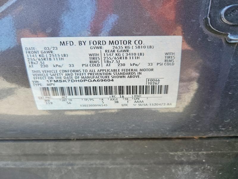 2023 FORD EXPLORER XLT 13