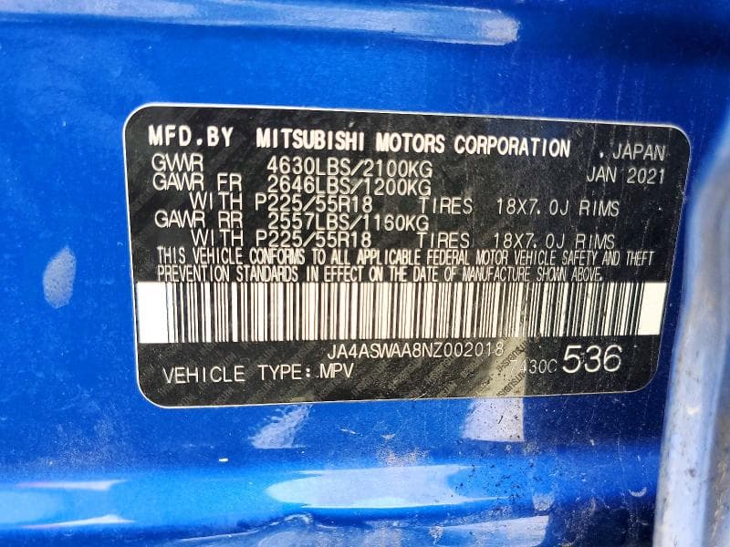 2022 MITSUBISHI ECLIPSE CROSS SE 14