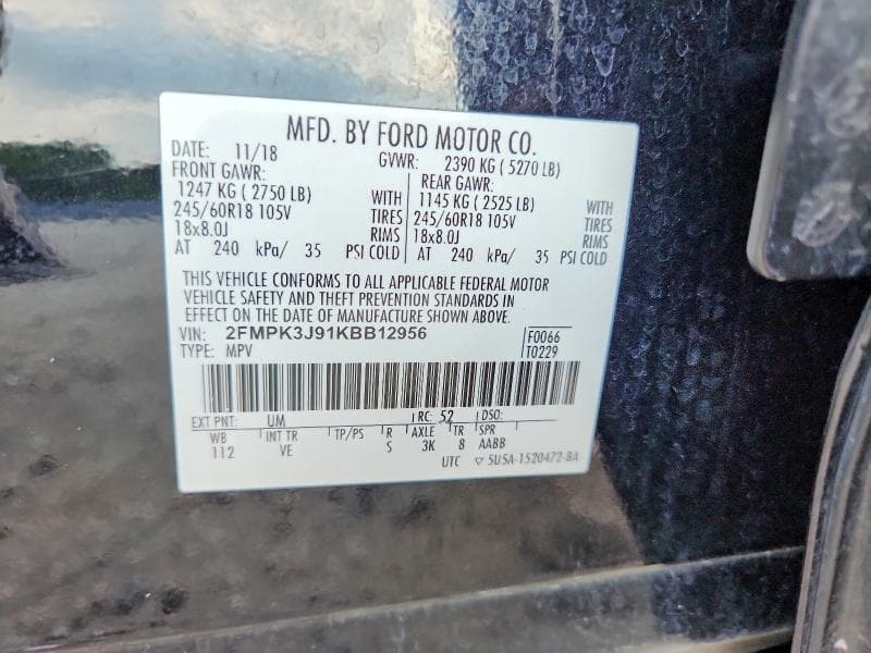 2019 FORD EDGE SEL 14