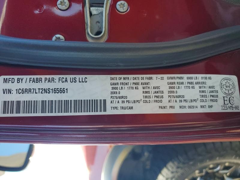 2022 RAM 1500 CLASSIC SLT 12