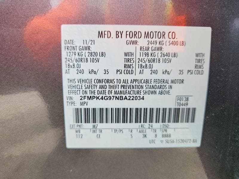 2022 FORD EDGE SE 13