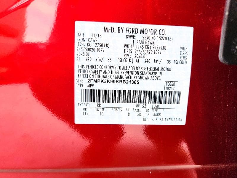 2019 FORD EDGE TITANIUM 14