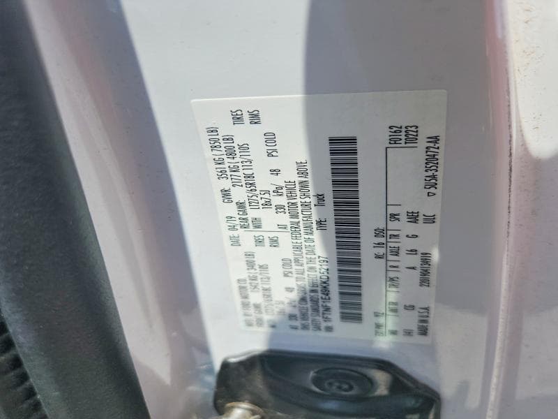 2019 FORD F150 12