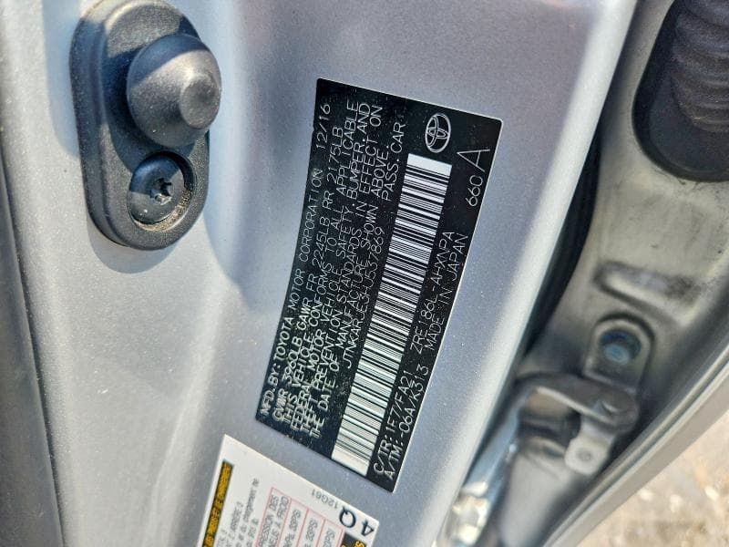 2017 TOYOTA COROLLA IM BASE 12