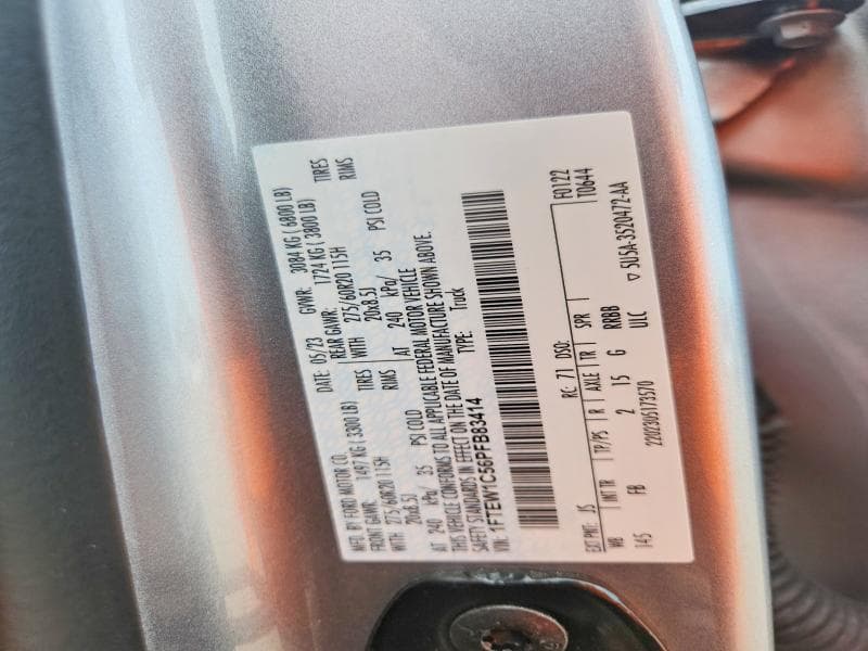 2023 FORD F150 SUPERCREW 12