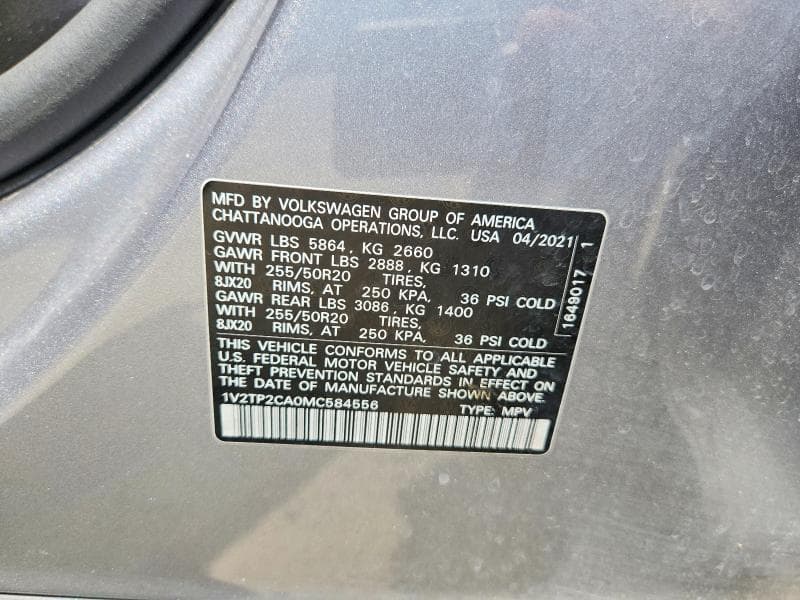 2021 VOLKSWAGEN ATLAS SEL PREMIUM 13