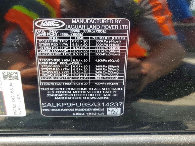 2025 LAND ROVER RANGE ROVER SE 14