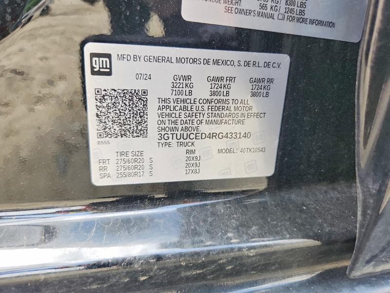 2024 GMC SIERRA K1500 ELEVATION 12