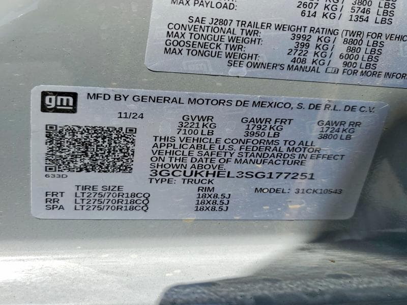 2025 CHEVROLET SILVERADO K1500 ZR2 13
