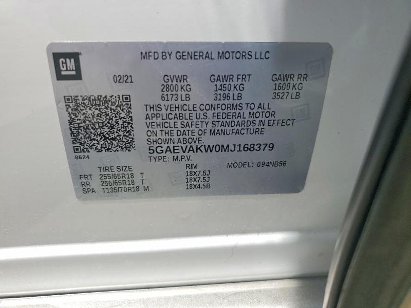 2021 BUICK ENCLAVE ESSENCE 13