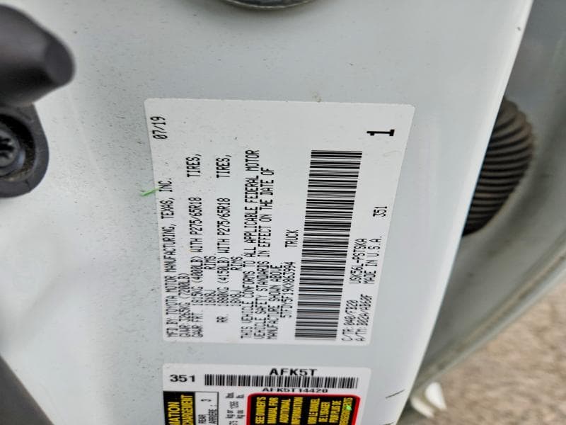 2019 TOYOTA TUNDRA SR5 12