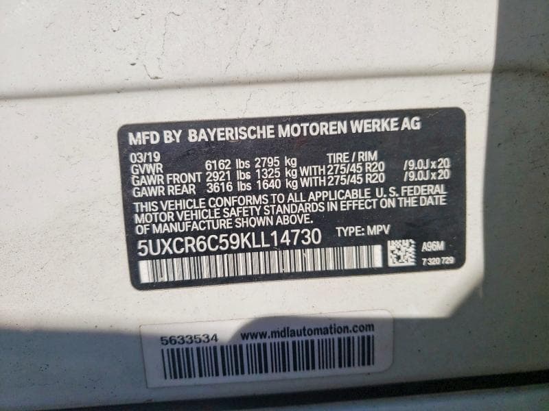 2019 BMW X5 XDRIVE40I 13