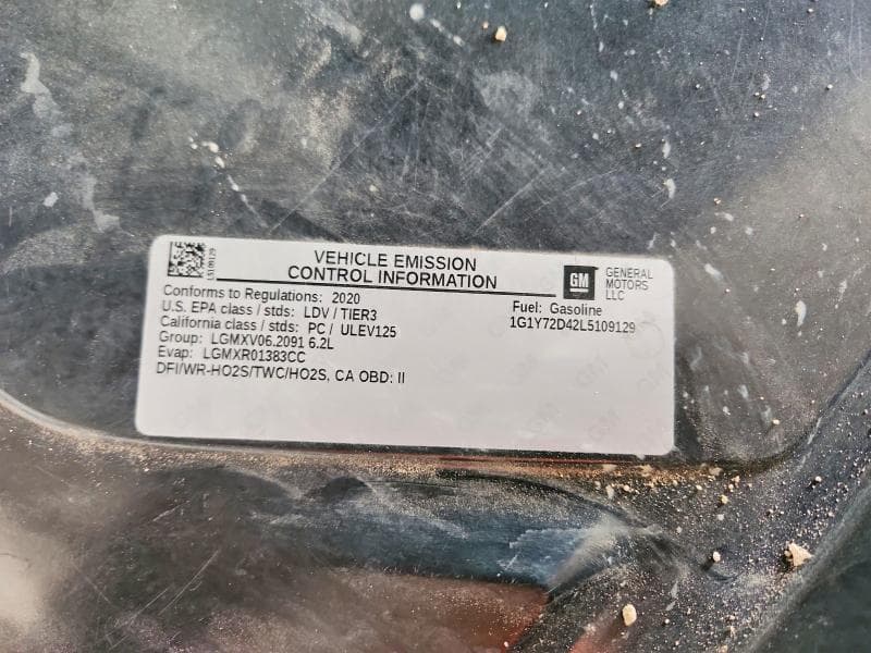 2020 CHEVROLET CORVETTE STINGRAY 2LT 12