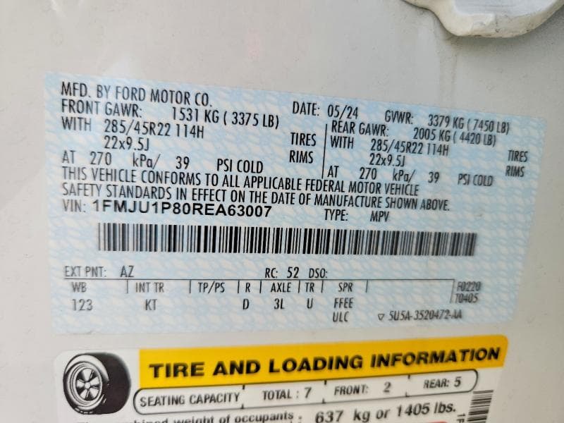 2024 FORD EXPEDITION KING RANCH 14