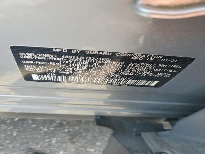 2021 SUBARU FORESTER PREMIUM 13