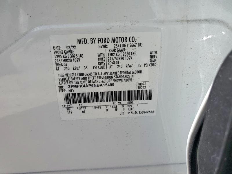2022 FORD EDGE ST 14