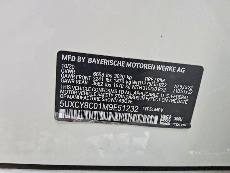 2021 BMW X6 M50I 13