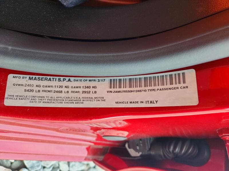2017 MASERATI GHIBLI S 13
