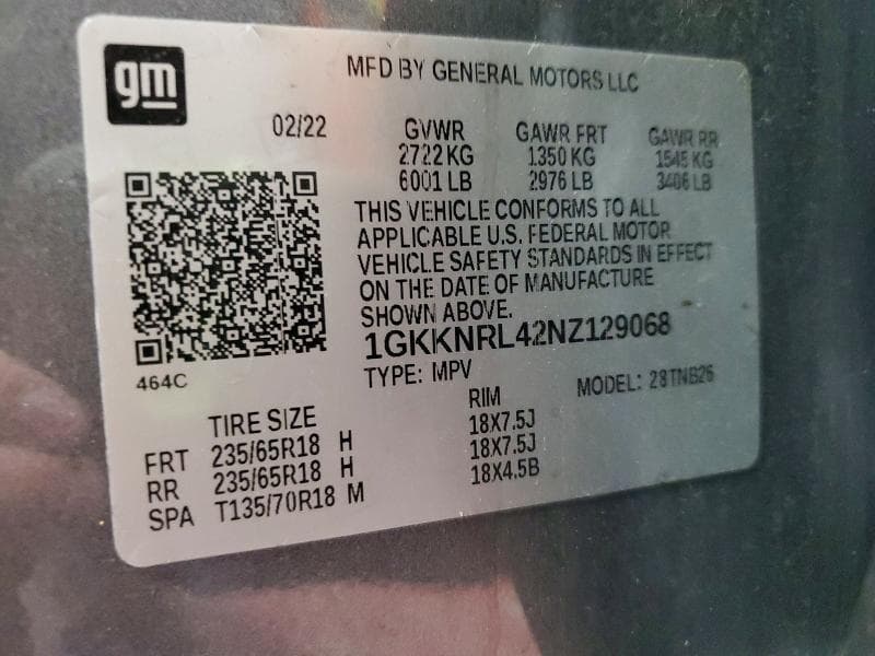 2022 GMC ACADIA SLE 13