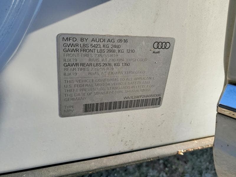 2017 AUDI Q5 PREMIUM PLUS 13