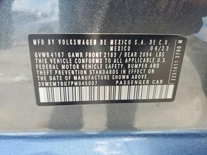 2023 VOLKSWAGEN JETTA SE 12