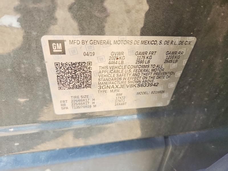 2019 CHEVROLET EQUINOX LT 12