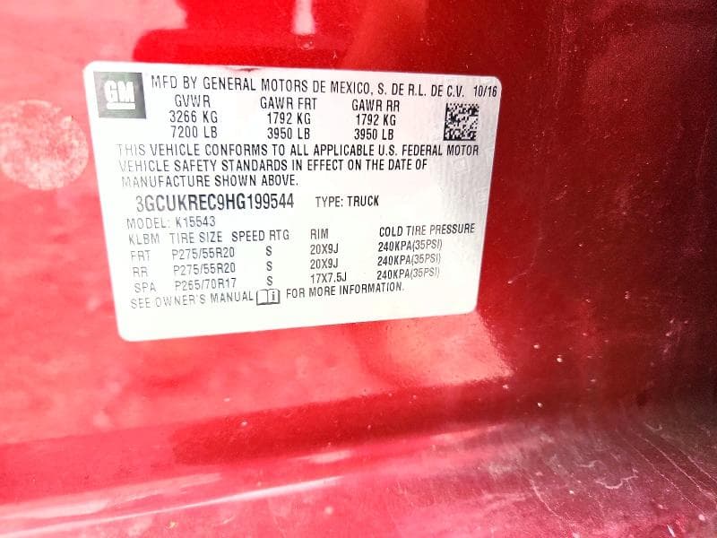 2017 CHEVROLET SILVERADO K1500 LT 13