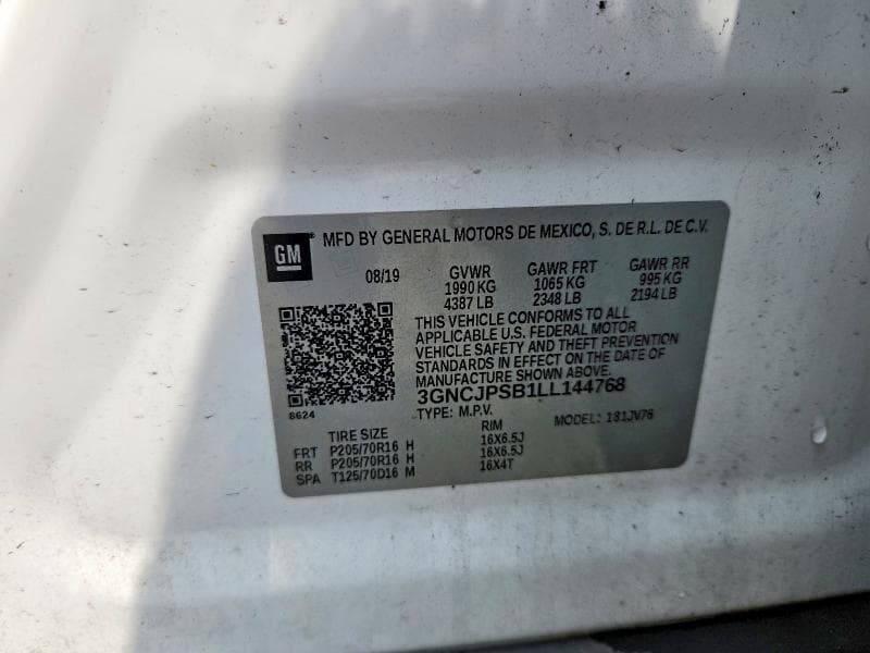 2020 CHEVROLET TRAX 1LT 12