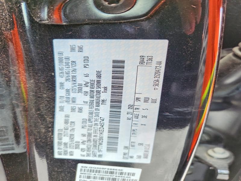 2019 FORD F250 SUPER DUTY 12