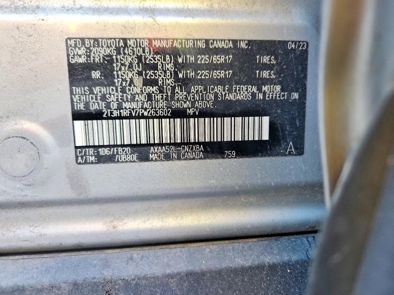 2023 TOYOTA RAV4 LE 12