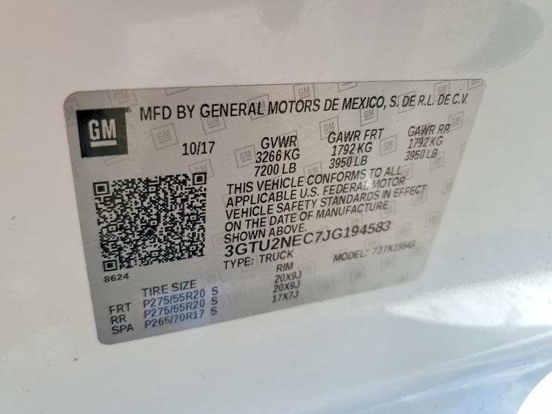2018 GMC SIERRA K1500 SLT 12