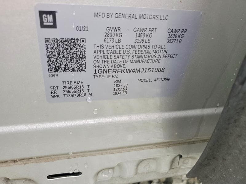 2021 CHEVROLET TRAVERSE LS 13