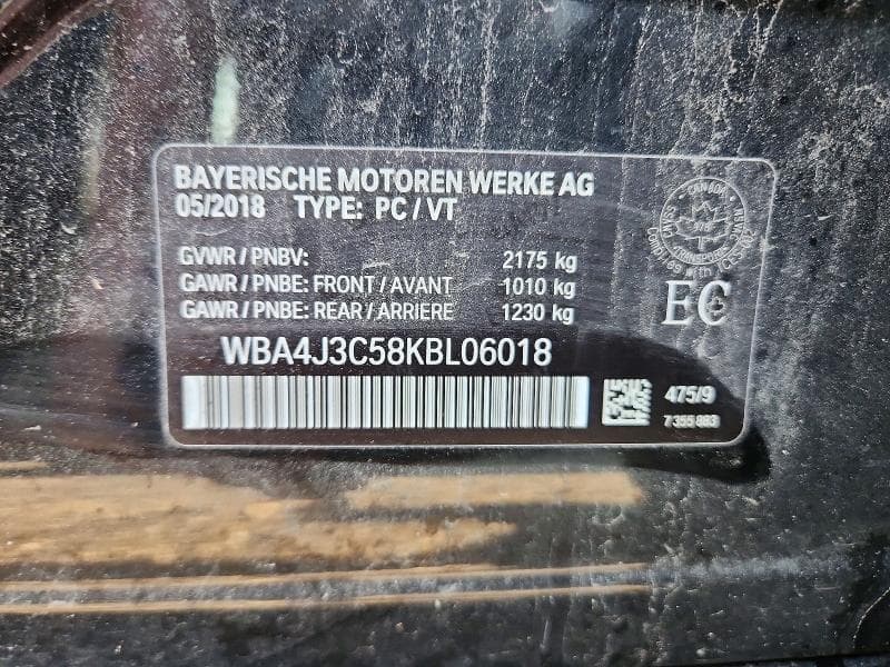 2019 BMW 430XI GRAN COUPE 12