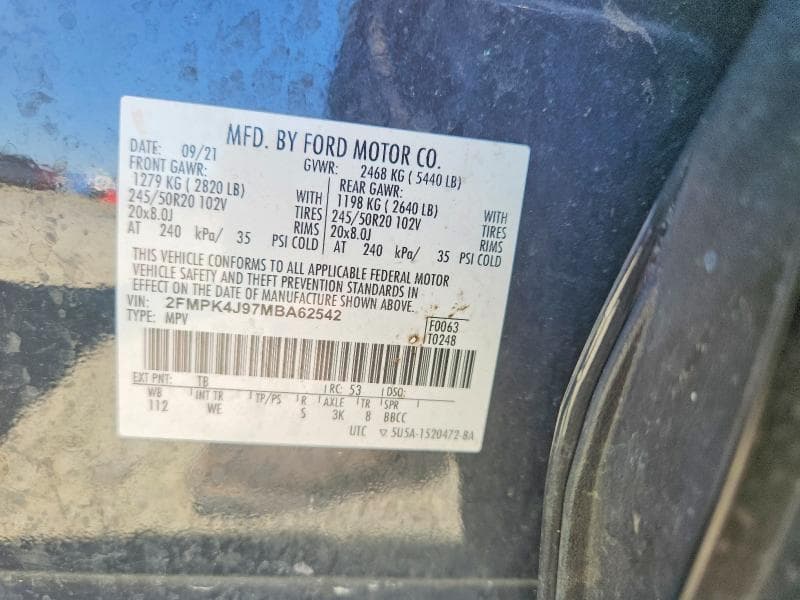 2021 FORD EDGE SEL 12