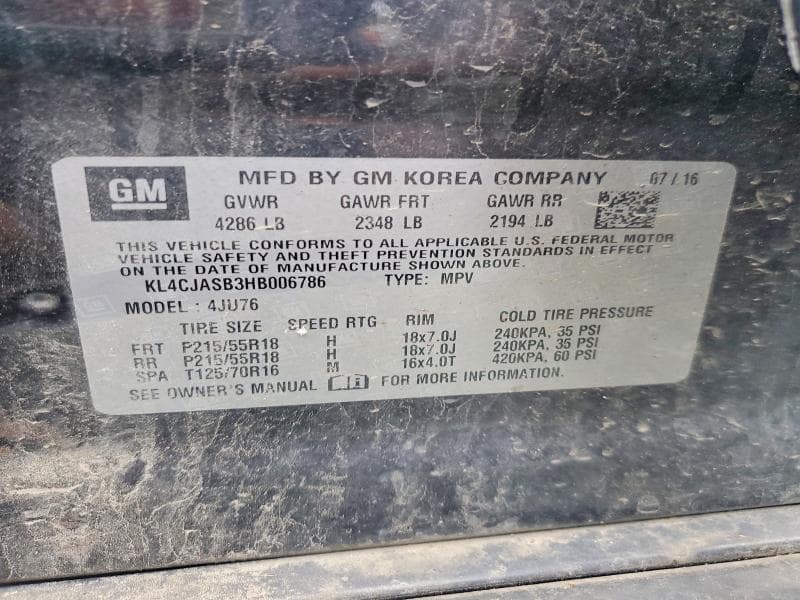 2017 BUICK ENCORE PREFERRED 13