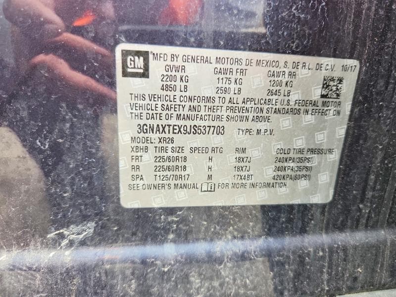 2018 CHEVROLET EQUINOX LT 12