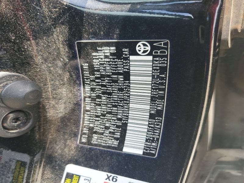 2018 TOYOTA COROLLA L 12