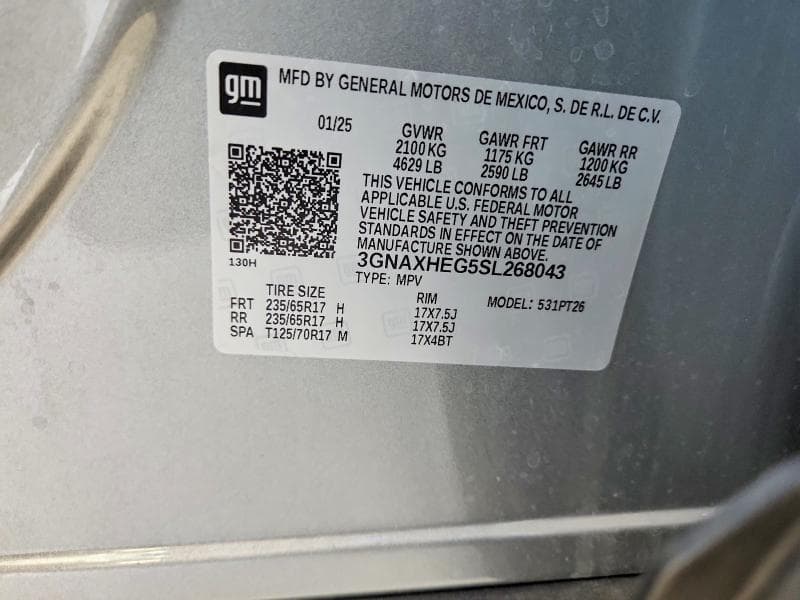 2025 CHEVROLET EQUINOX LT 14