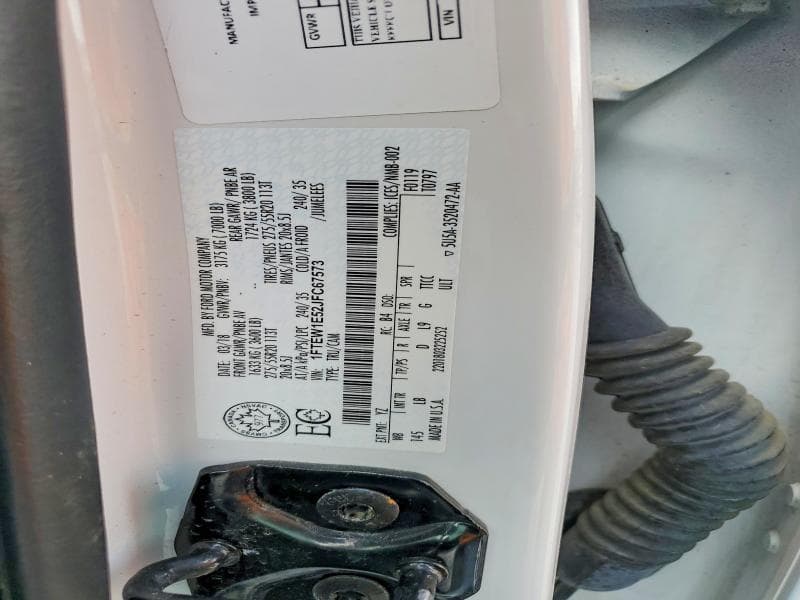 2018 FORD F150 SUPERCREW 12