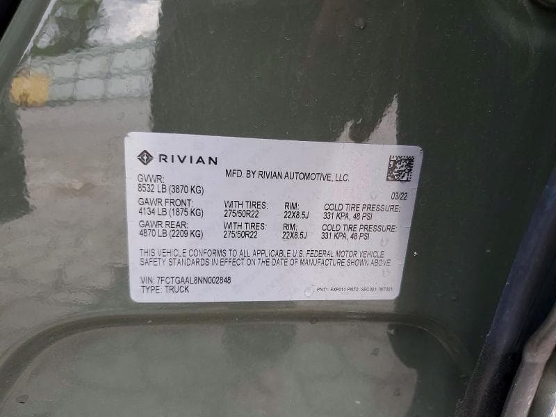 2022 RIVIAN R1T LAUNCH EDITION 13